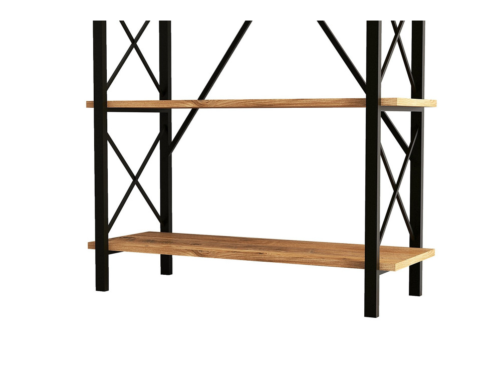 Nero" wooden bookcase - 90 x 33 x 180...