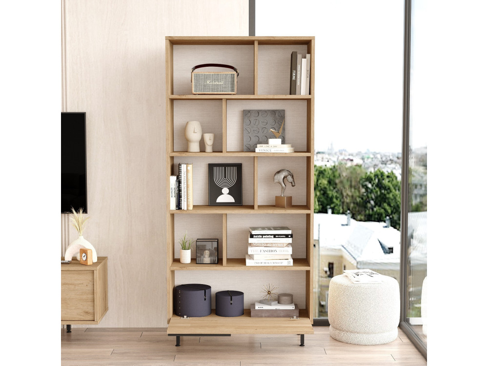 Calvin" wooden bookcase 83.9 x 29.5 x...