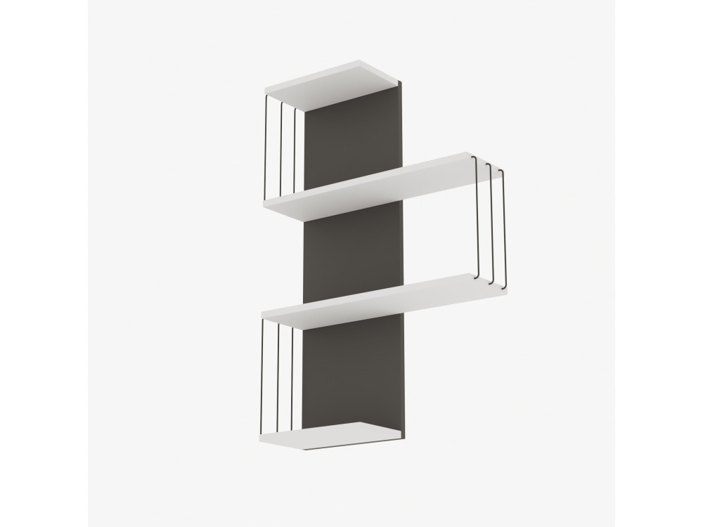 Cambel" wooden wall shelf - 64 x 19 x...