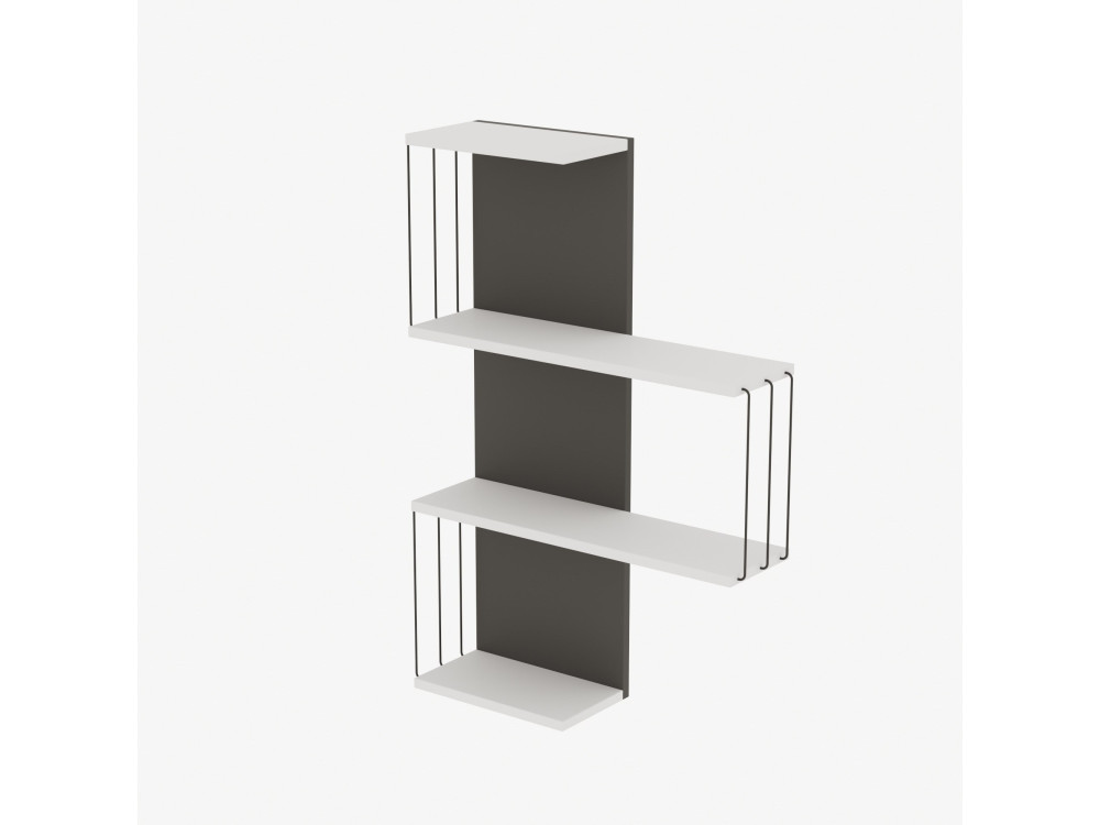 Cambel" wooden wall shelf - 64 x 19 x...