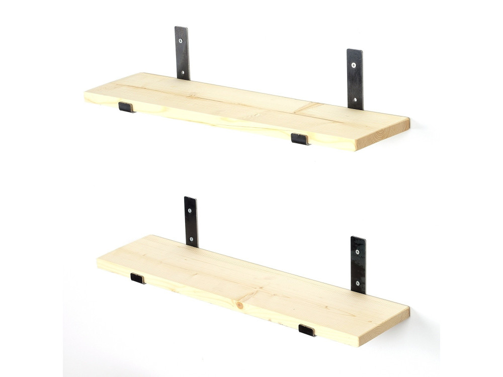 Set of 2 wooden wall shelves "LAM008"...