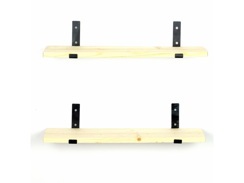 Set of 2 wooden wall shelves "LAM008"...