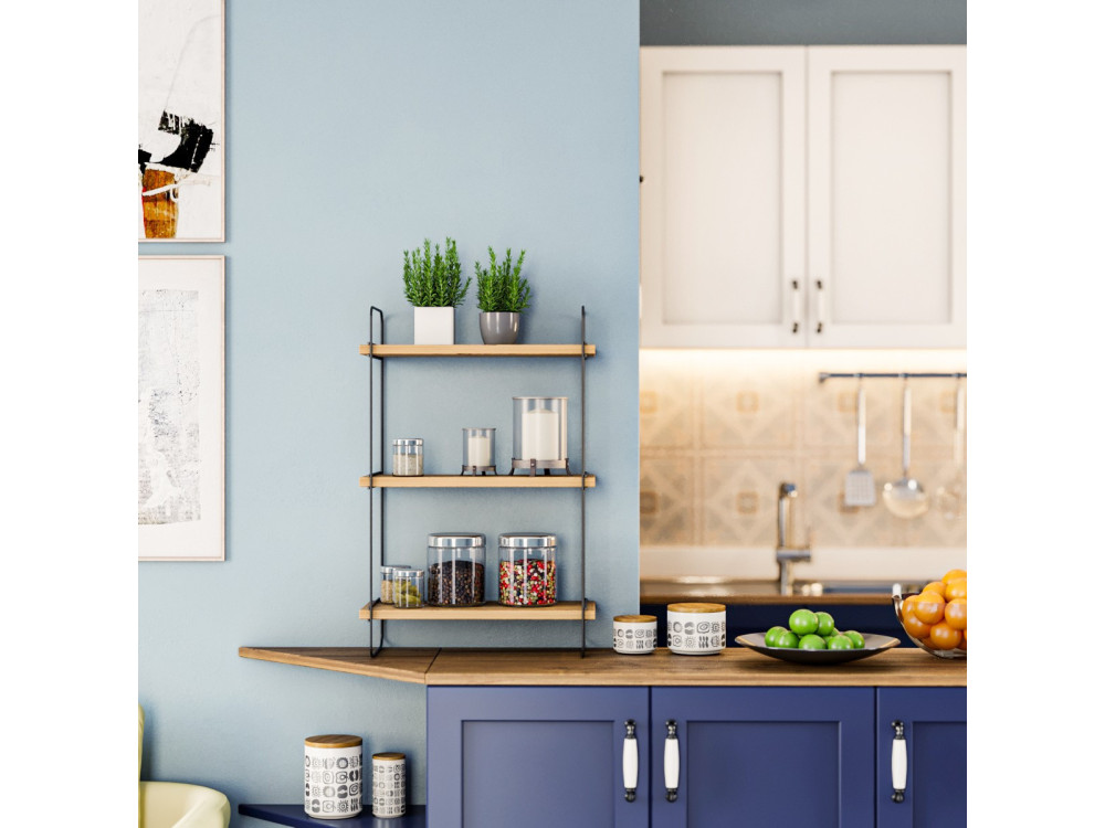 Pulalis" wooden wall shelf - 40 x 20...