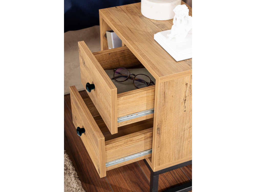 Glimmer" wooden bedside table - 45 x...