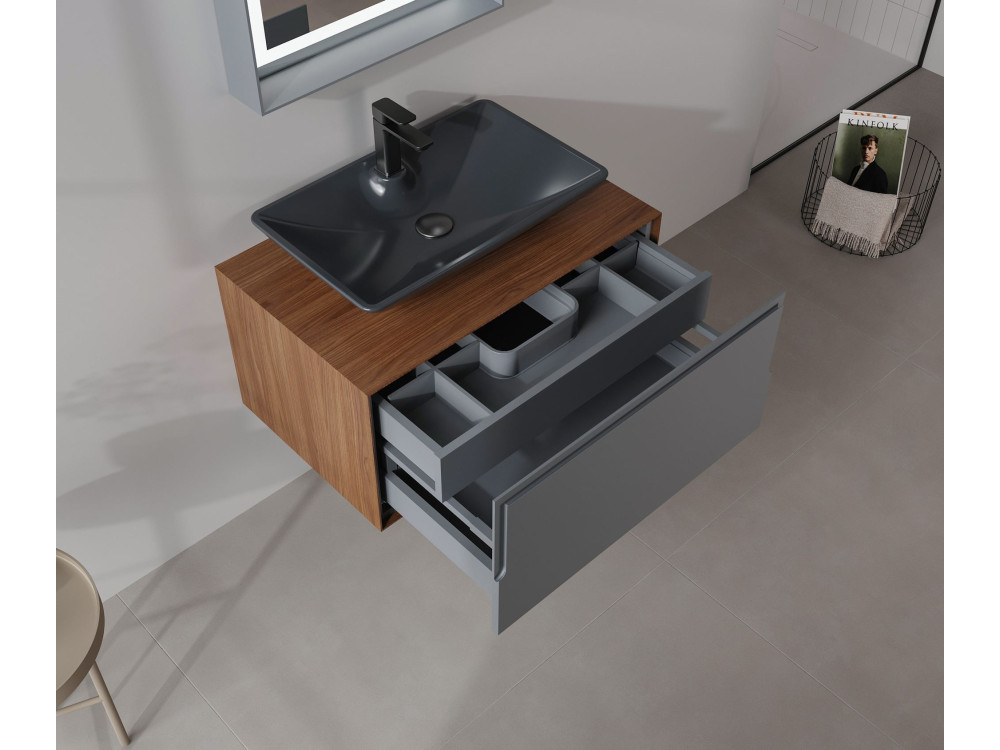 Parametre 1 Noyer, Anthracite Parametre 2 60 x 10 x 90 cm