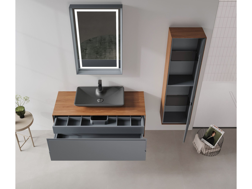 Parametre 1 Noyer, Anthracite Parametre 2 120 x 50 x 40 cm