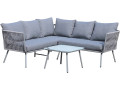 Zanzibar woven rope garden furniture - Light grey - Grey