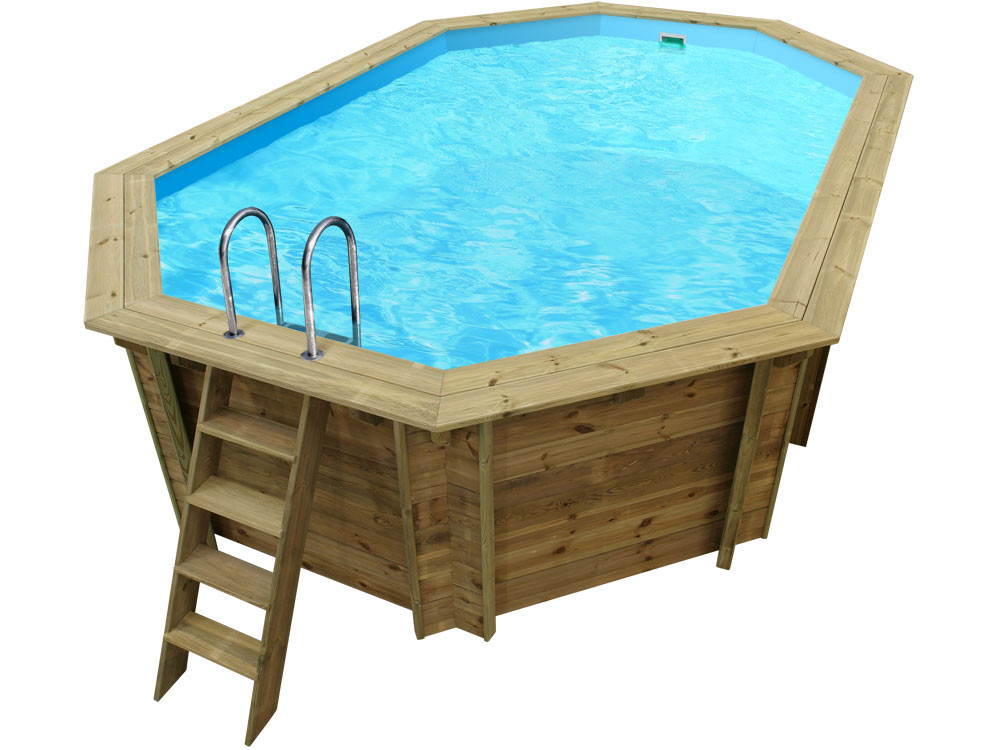 Cordoue" wooden pool - 3.48 x 2.15 x 1.18 m