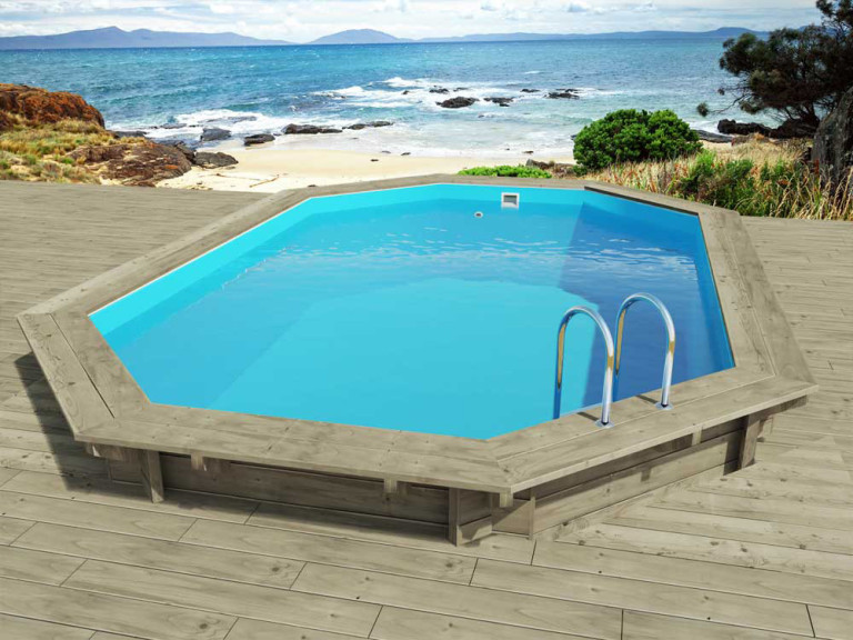 Florida 130" wooden pool - 6.57 x 4.57 x 1.31 m