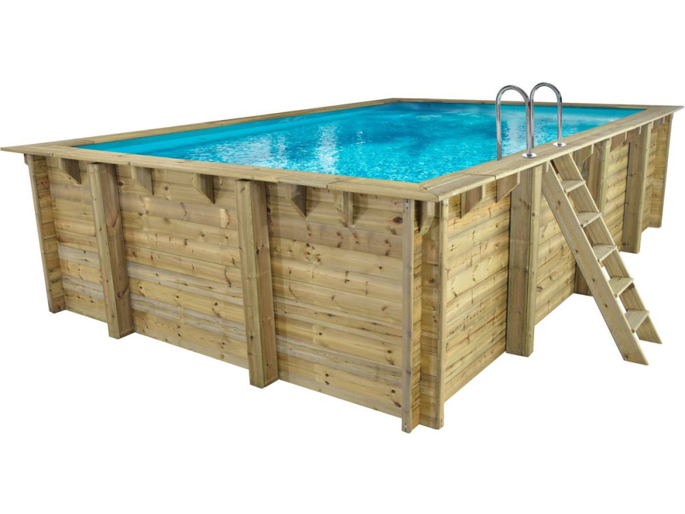 Panama 130" rectangular wooden pool - 6.20 x 4.10 x 1.31 m