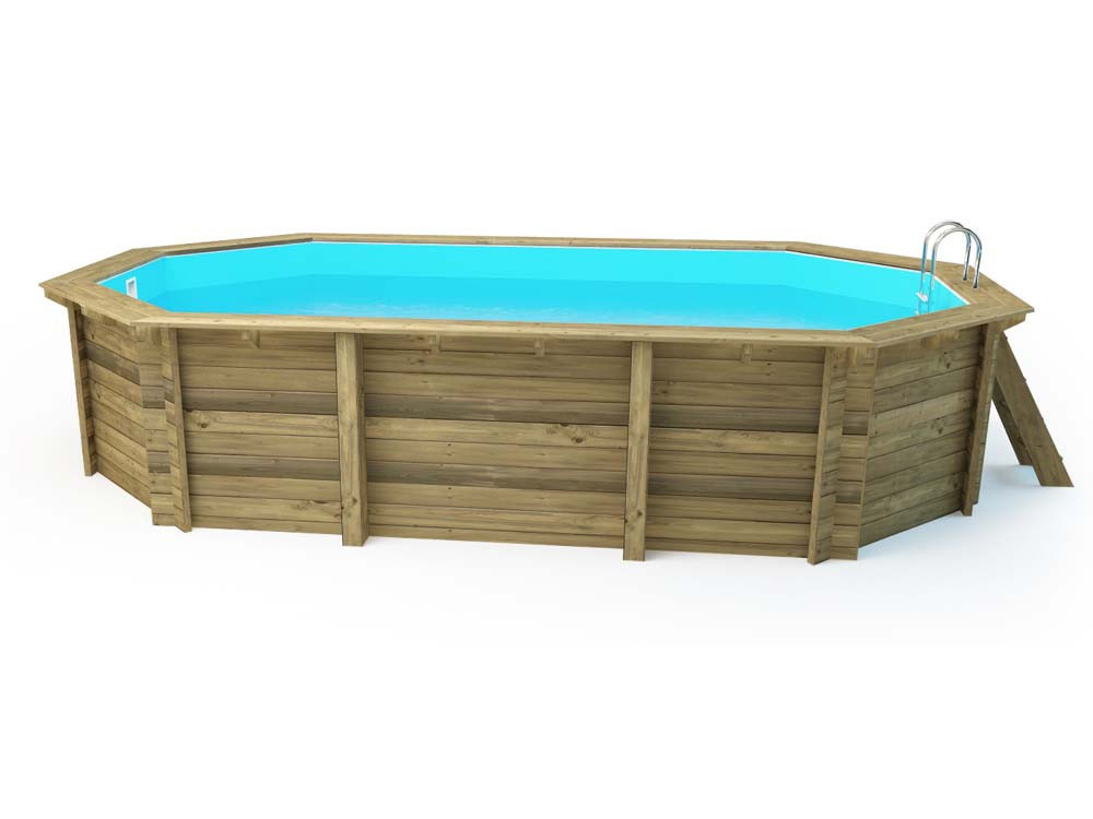 Florida 145" wooden pool - 6.57 x 4.57 x 1.45 m