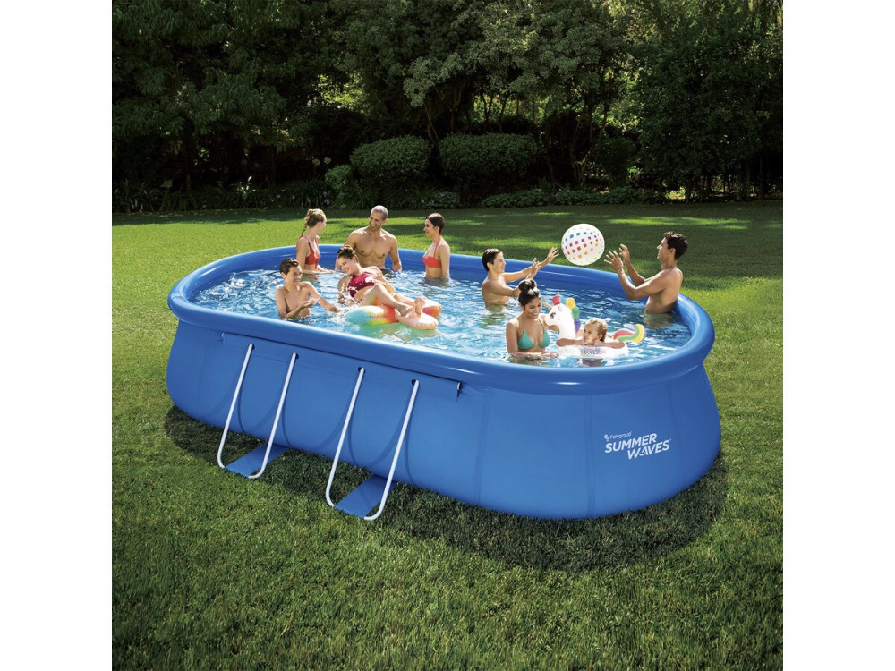 Oval Freestanding Pool - 6.10 x 3.66 x 1.22 m