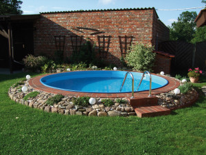 In-ground round steel pool kit - Ø 4.50 x 1.20 m