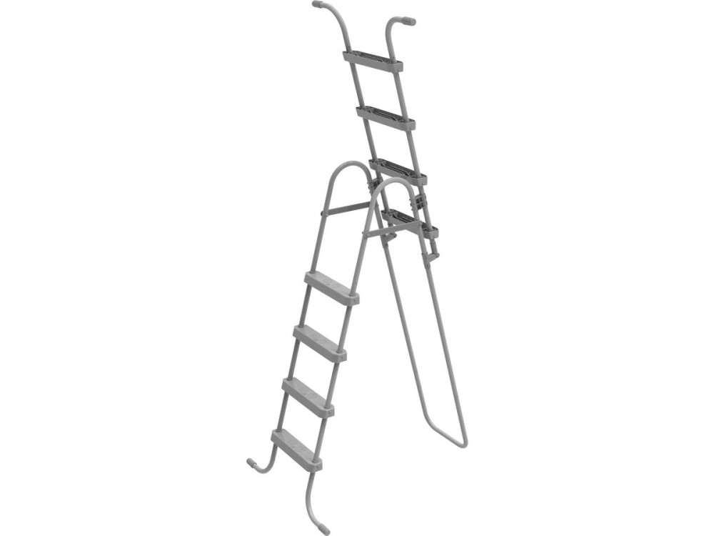 Milo" pool stairs with child safety system - Grey