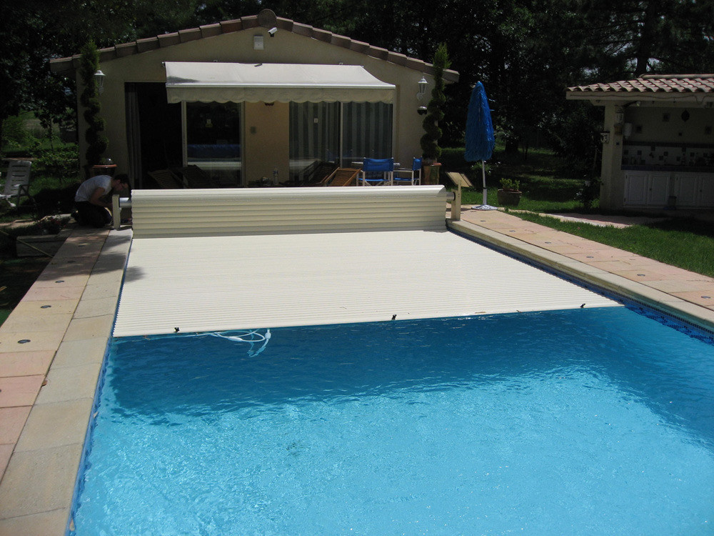 Golden Roll" above-ground solar roller shutter - 7 x 3.5 m