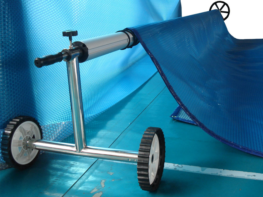 Mobile solar blanket reel small model up to 5m