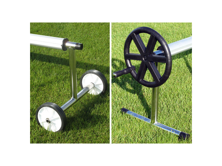 4 to 5.50m D80 telescopic aluminium reel with stainless steel feet