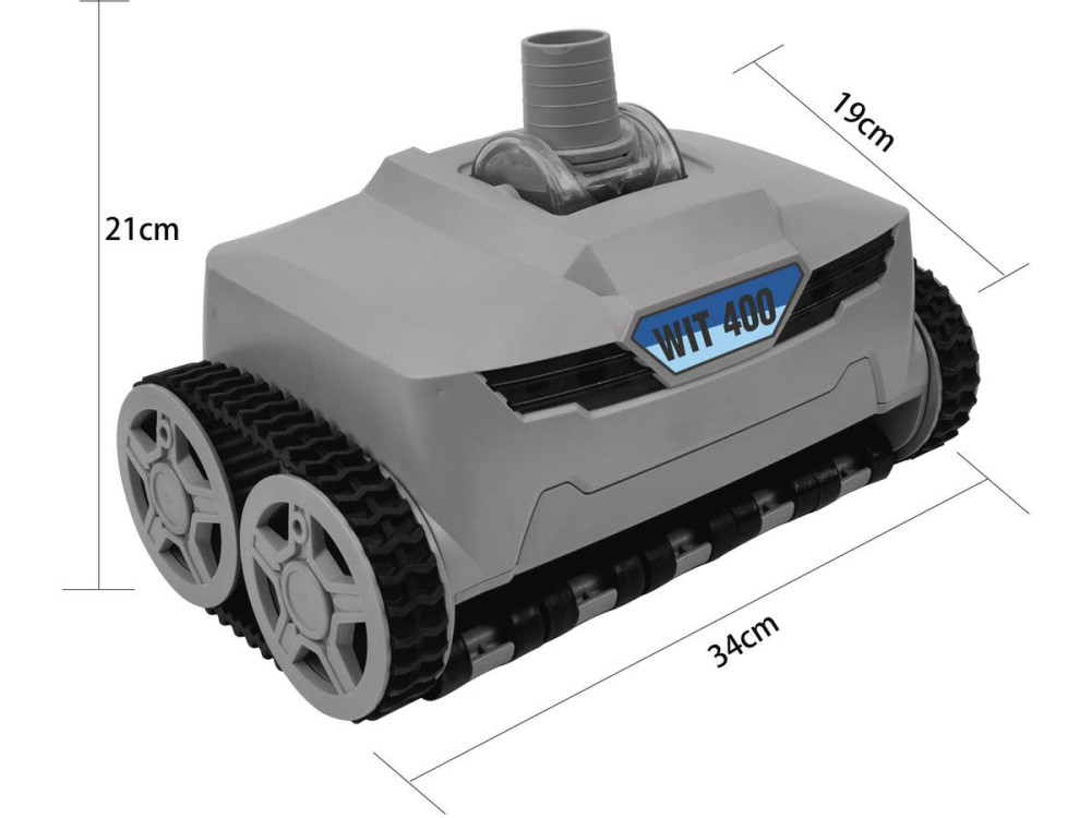 Faster hydraulic suction pool robot