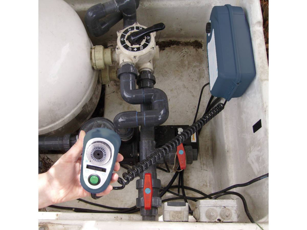 Filtration electrical box for underground technical room - 1 spotlight 100 VA