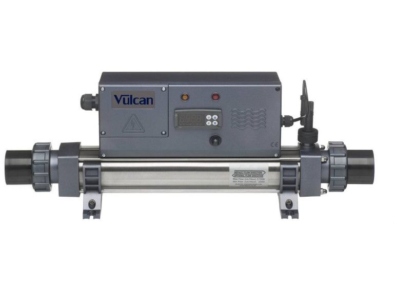 Vulcan Digital" electric heater - 29 x 24 x 51.5 cm - 12 kW single-phase - Grey