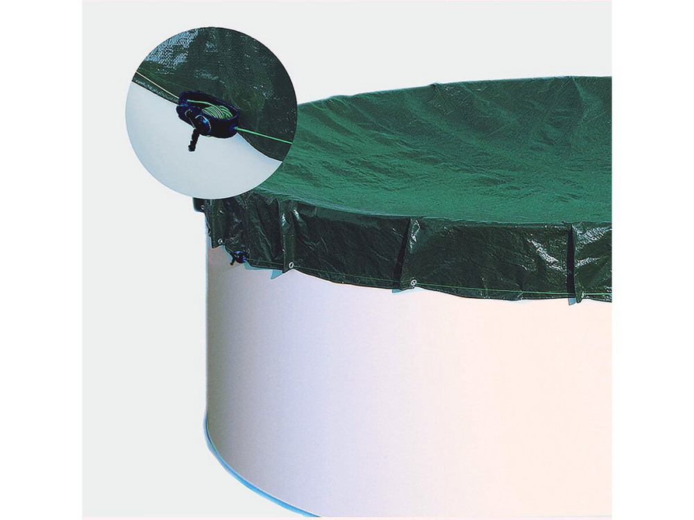 Winter cover for round pools - Ø 4.50 m - Green