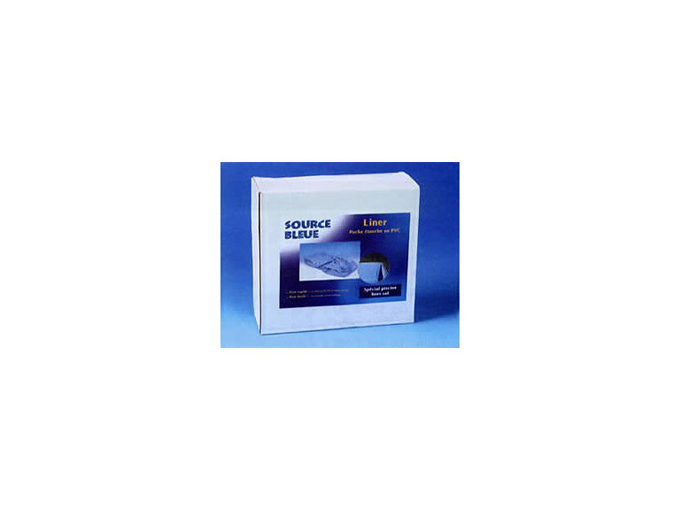 Liner uni blue overlap 30/100e - 5.50 x 1.22/1.32 m