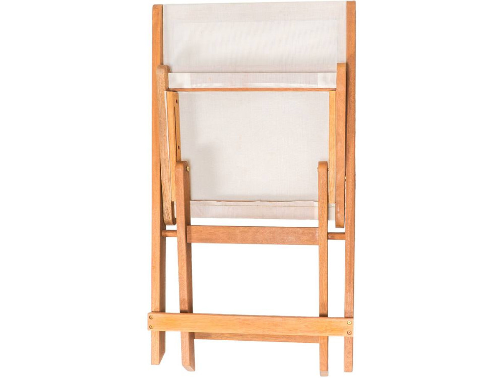 "Seoul" exotic wood folding chair - Maple - Beige - Set of 2