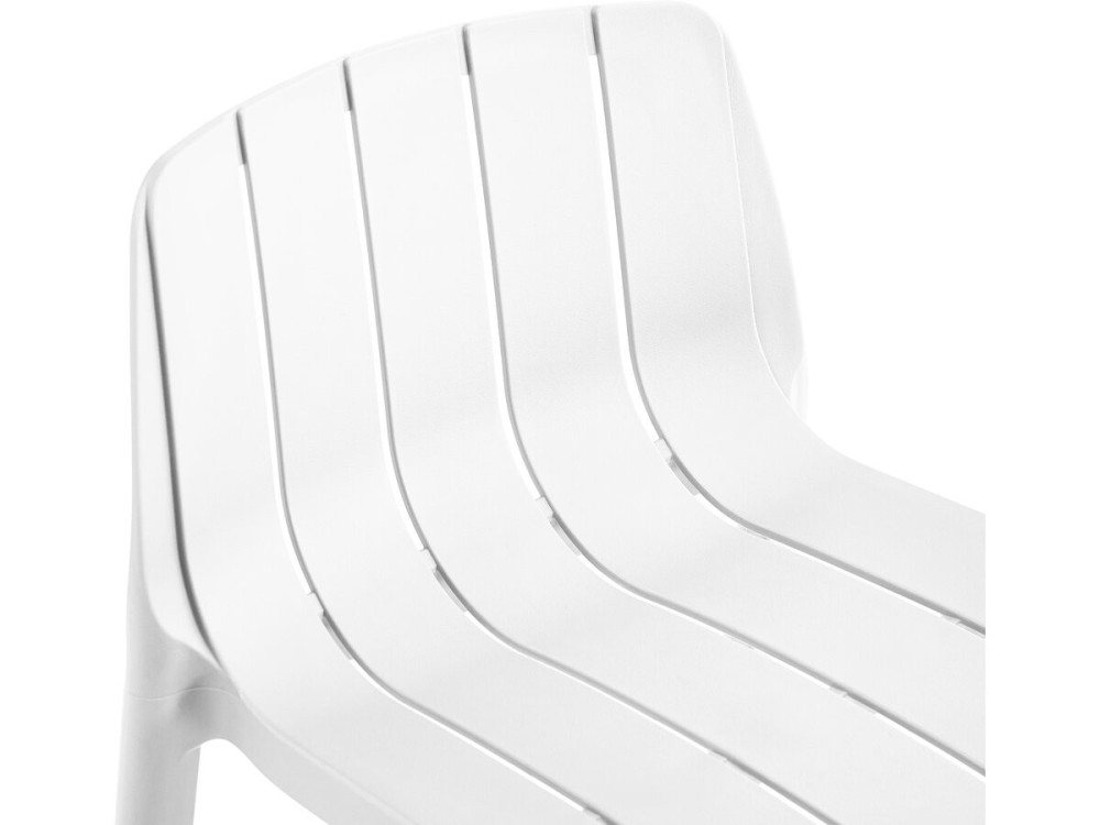 Set of 2 "Vaena" stacking garden high chairs - White