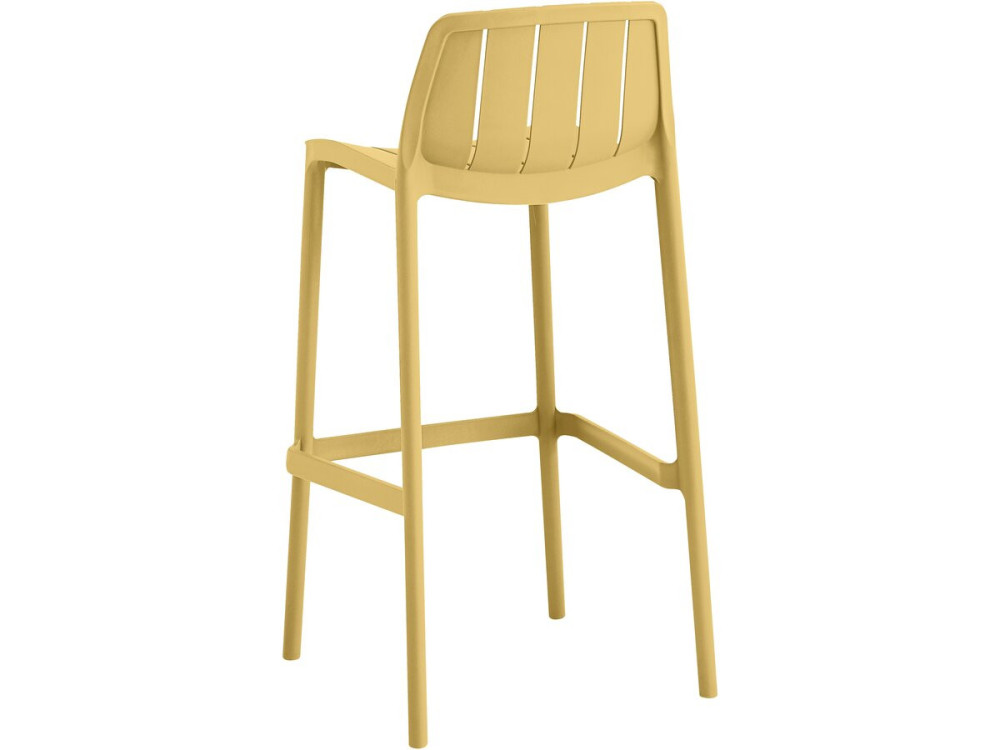 Set of 2 "Vaena" stacking garden high chairs - Yellow