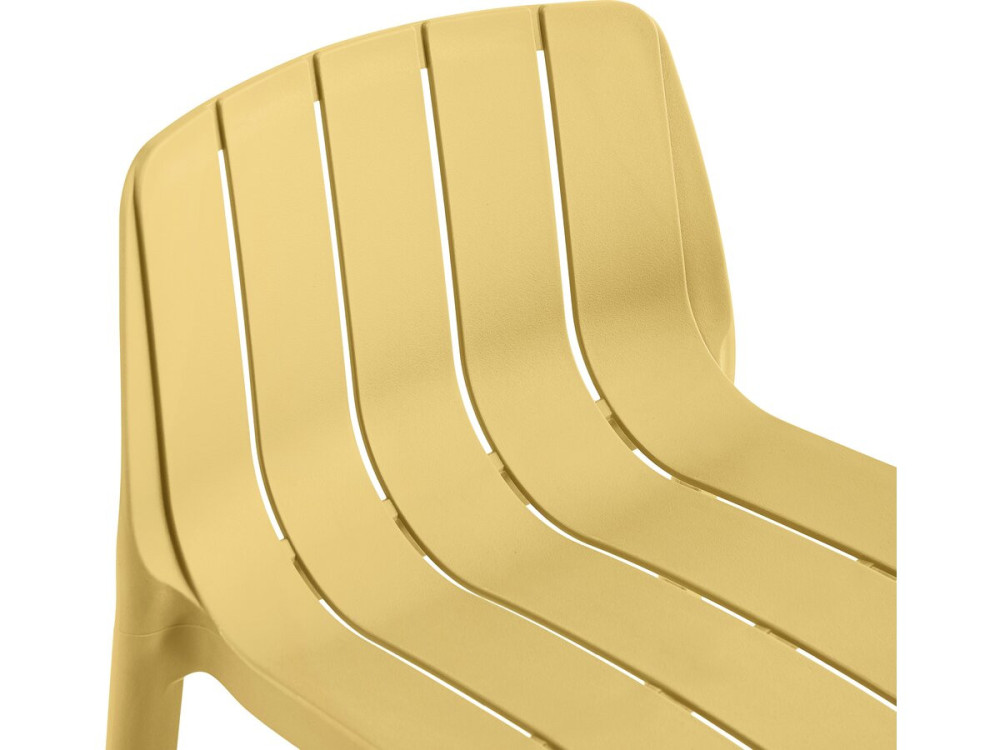 Set of 2 "Vaena" stacking garden high chairs - Yellow