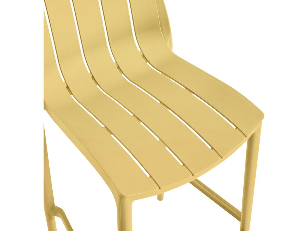 Set of 2 "Vaena" stacking garden high chairs - Yellow