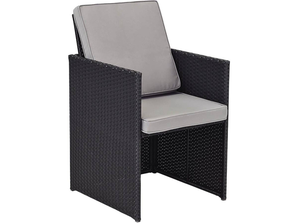 Set of 2 Chicago armchairs - "Atlanta" - Black