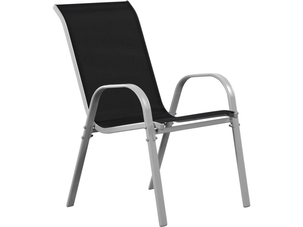 Textelene Garden Armchair "Cordoba" - Phoenix - Black - Set of 4