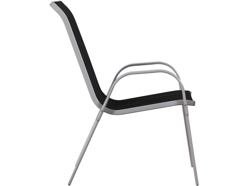 Textelene Garden Armchair "Cordoba" - Phoenix - Black - Set of 4