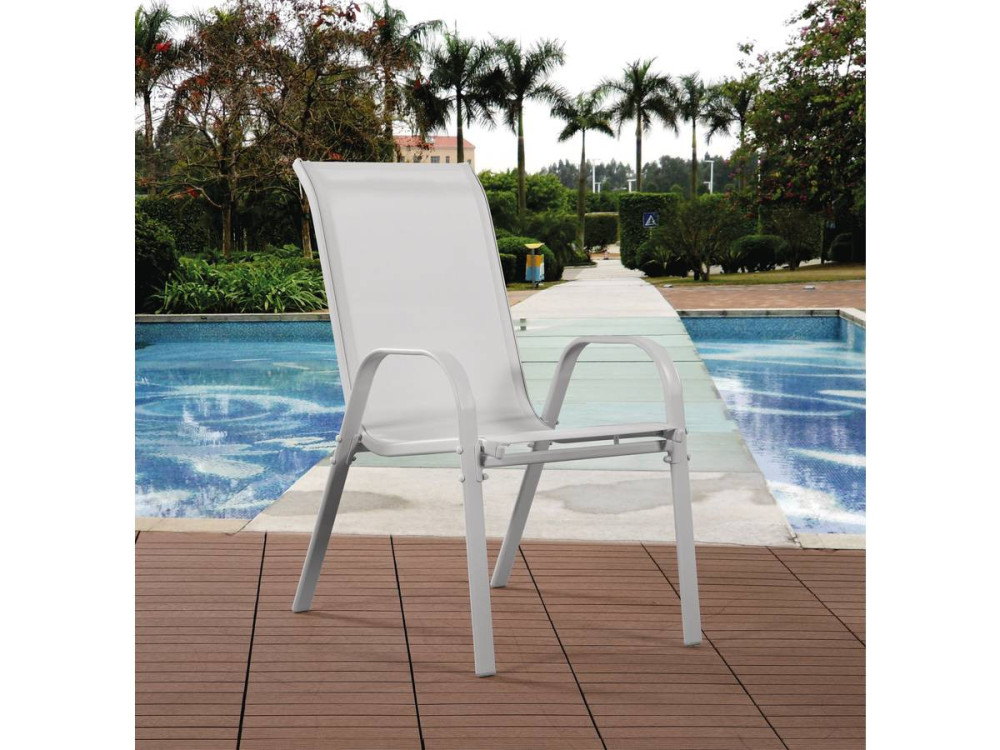 Textelene Garden Armchair"Cordoba" - Phoenix - Ecru - Set of 4