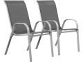 Cordoba" textilene garden armchair - Phoenix - Set of 2 - Anthracite - Dark Grey
