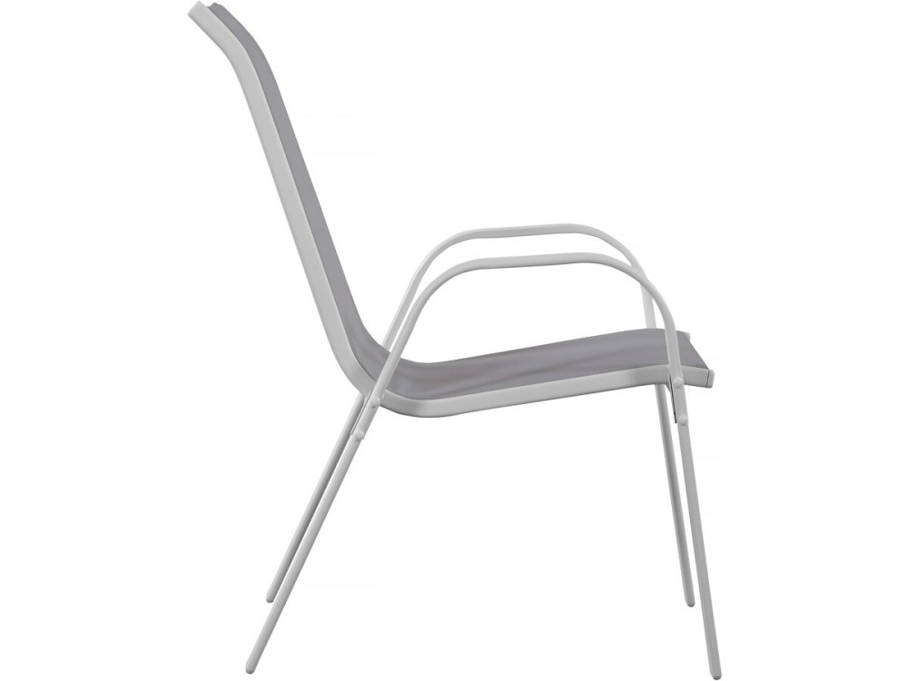 Cordoba" Textilene garden chair - Phoenix - Ecru- Pack of 2