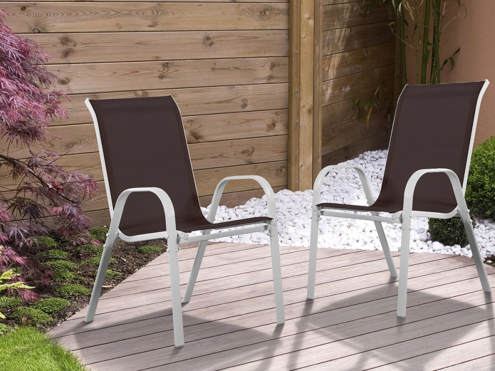 Textelene Garden Armchair "Cordoba" - Phoenix - Beige - Set of 2