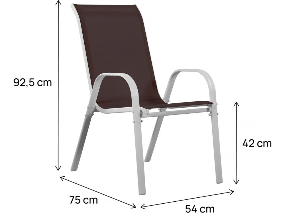 Textelene Garden Armchair "Cordoba" - Phoenix - Beige - Set of 2