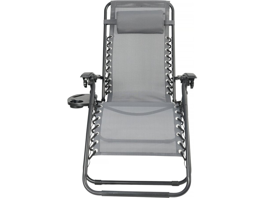 Sintra" zero gravity garden recliner - Grey