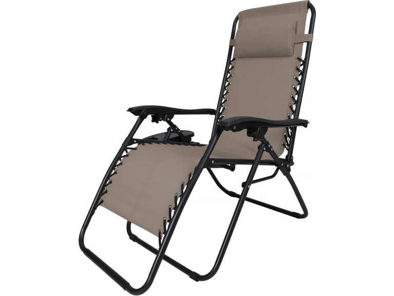 Sintra" zero gravity garden recliner - Taupe