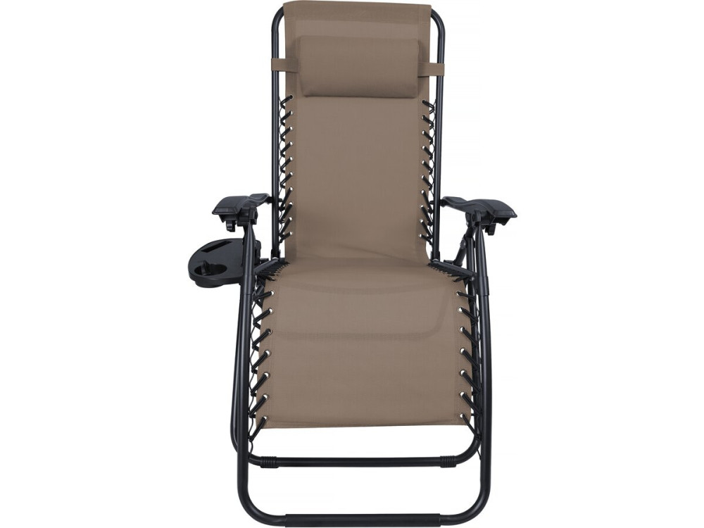 Sintra" zero gravity garden recliner - Taupe