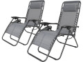 Sintra" zero gravity garden recliner - Taupe - Without cushion