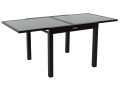 Expandable Aluminium garden table  "Porto 8 " - Phoenix - Black - Black