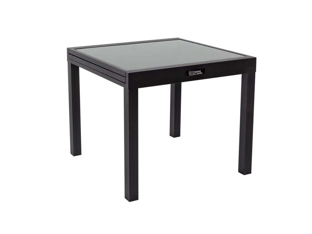 Expandable Aluminium garden table  "Porto 8 " - Phoenix - Black