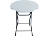 Folding plastic high table Ø 80 cm "Lili" - white