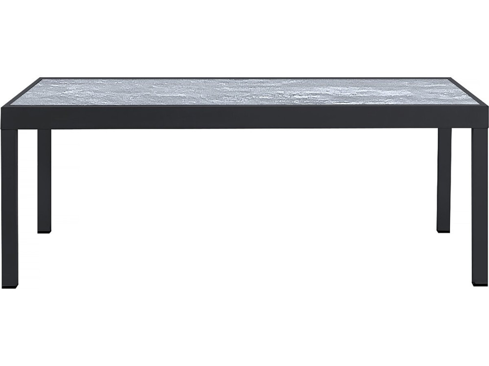 Lagos" extendable aluminium garden table - 200/320 x 105 x 76 cm - Grey