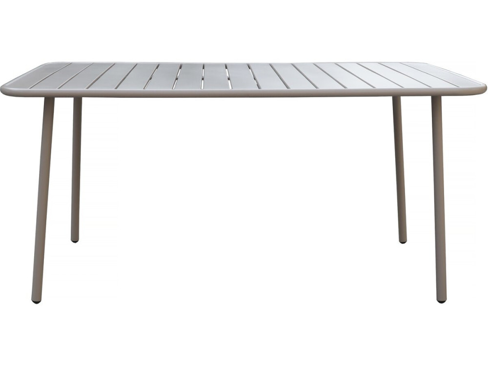 "Bilbao" metal garden table - 150 x 90 x 71 cm - Taupe