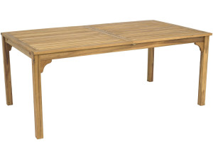 Wooden extensible garden table 180/240 cm "Valladolid" - 6 to 10 seats - Brown