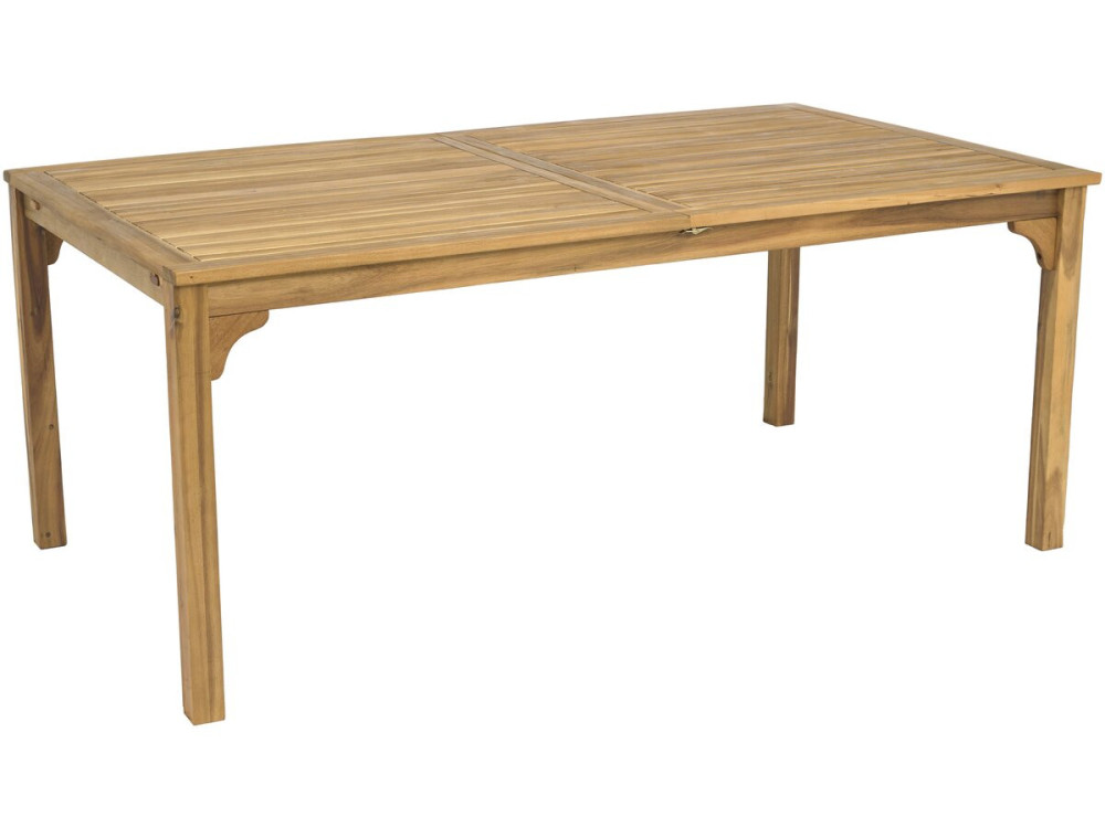 Wooden extensible garden table 180/240 cm "Valladolid" - 6 to 10 seats - Brown